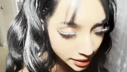 Oiled up Juicy Ass Riding a Dildo Like a Good Christmas Slut