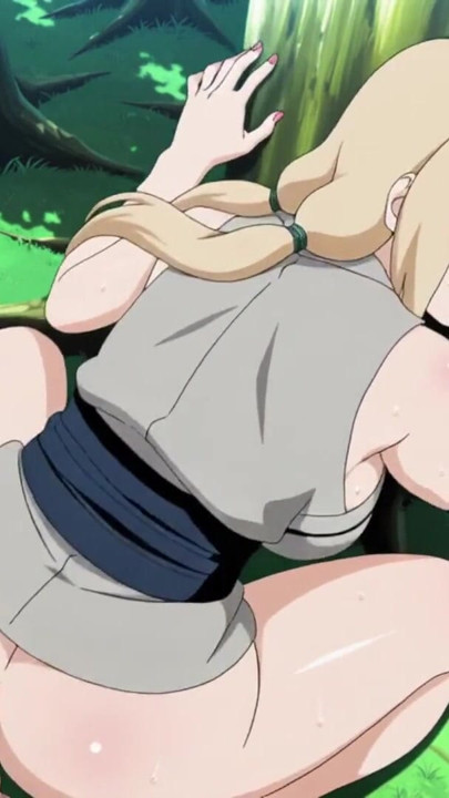 Tsunade Naruto Boruto seksi doggystyle cunnilingus anime hentai animaatio sarjakuva kunoichi japanilainen mällipillu iso perse... | Leike 1