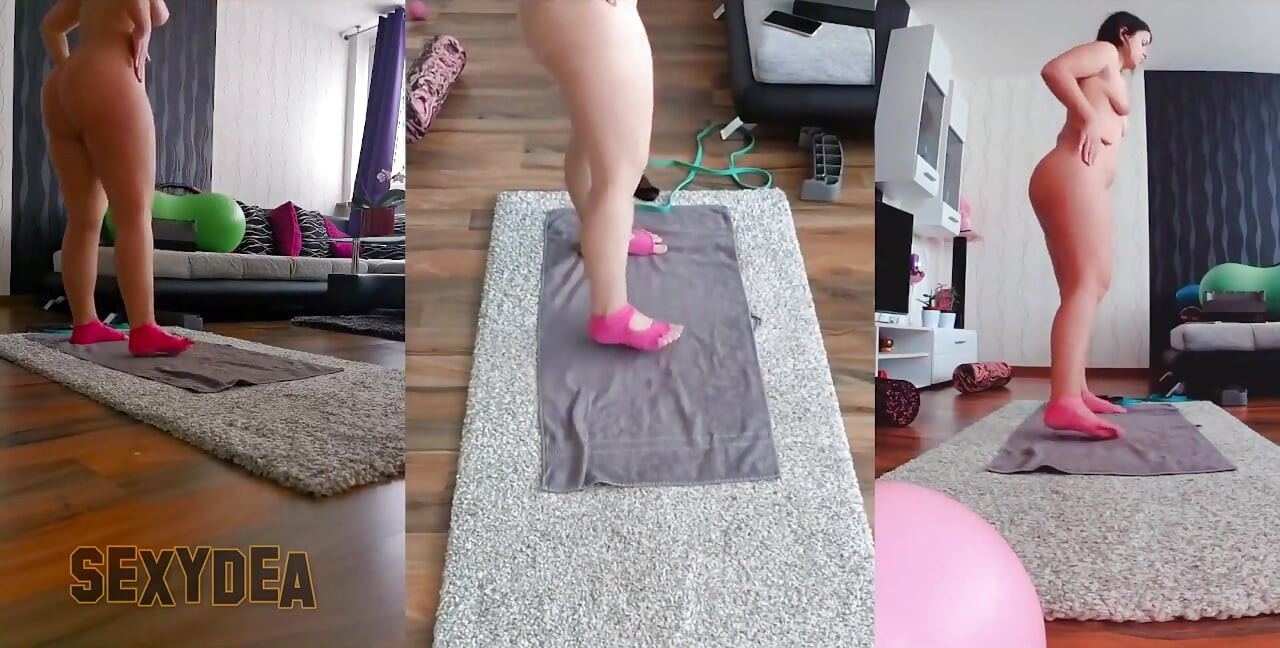 Triple the złośliwiec: Dołącz do mnie na zmysłowy nagi trening z potrójnymi widokami kamerze!