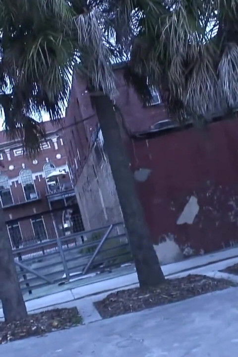 Shy waitress gets naked at a construction site