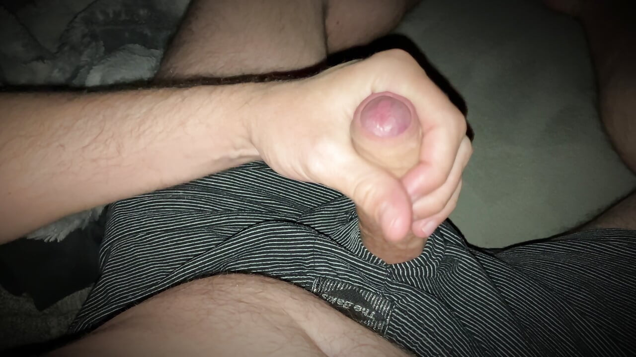 Man jacking off listening to his neighbor getting fucked in the middle of the night