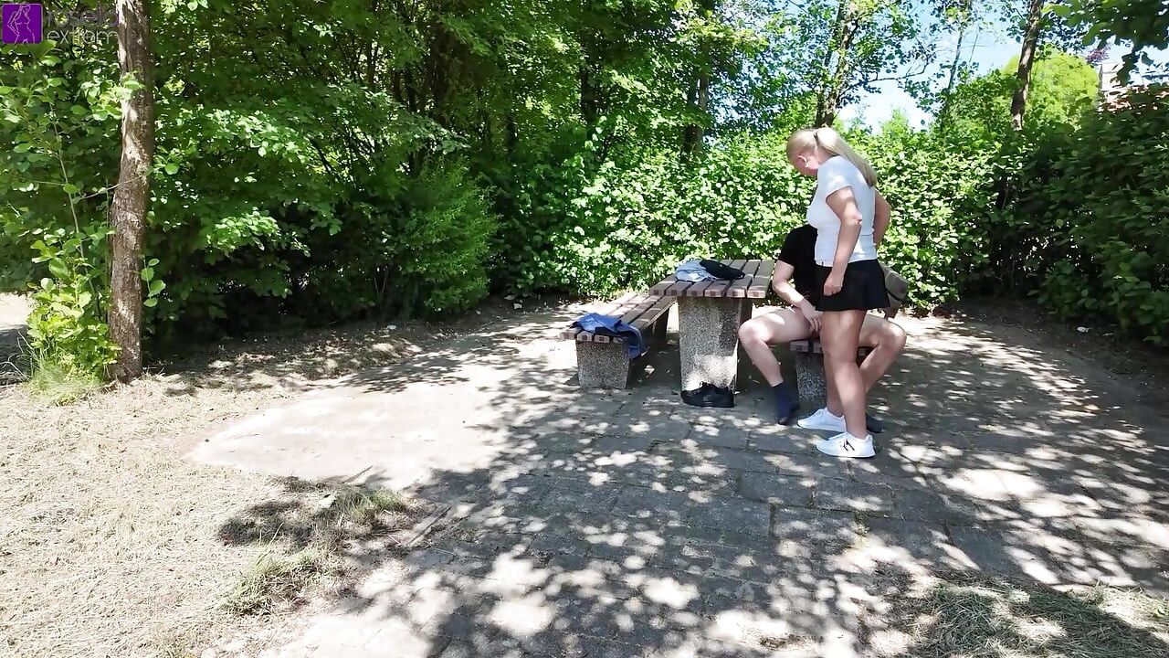 Public AO stranger fuck with creampie and muzzle at a rest area! Full Movie