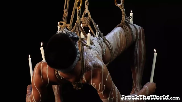 Fit Jock Toolboi Bondaged And Poured With Hot Candle Wax