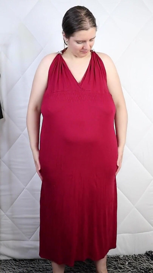 Long Dress try on