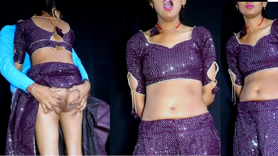 A dögös indiai Desi falu friss házas felesége fájdalmasan fingingingolt és nagy farkat fújt