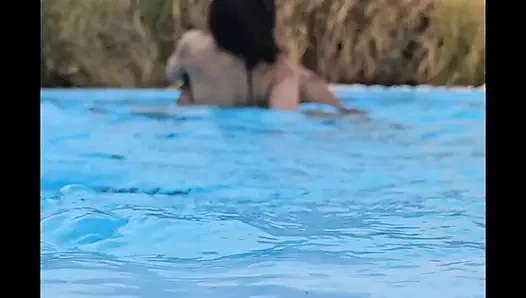 der heißeste summmer von Cap d'Agde liebt es am pool