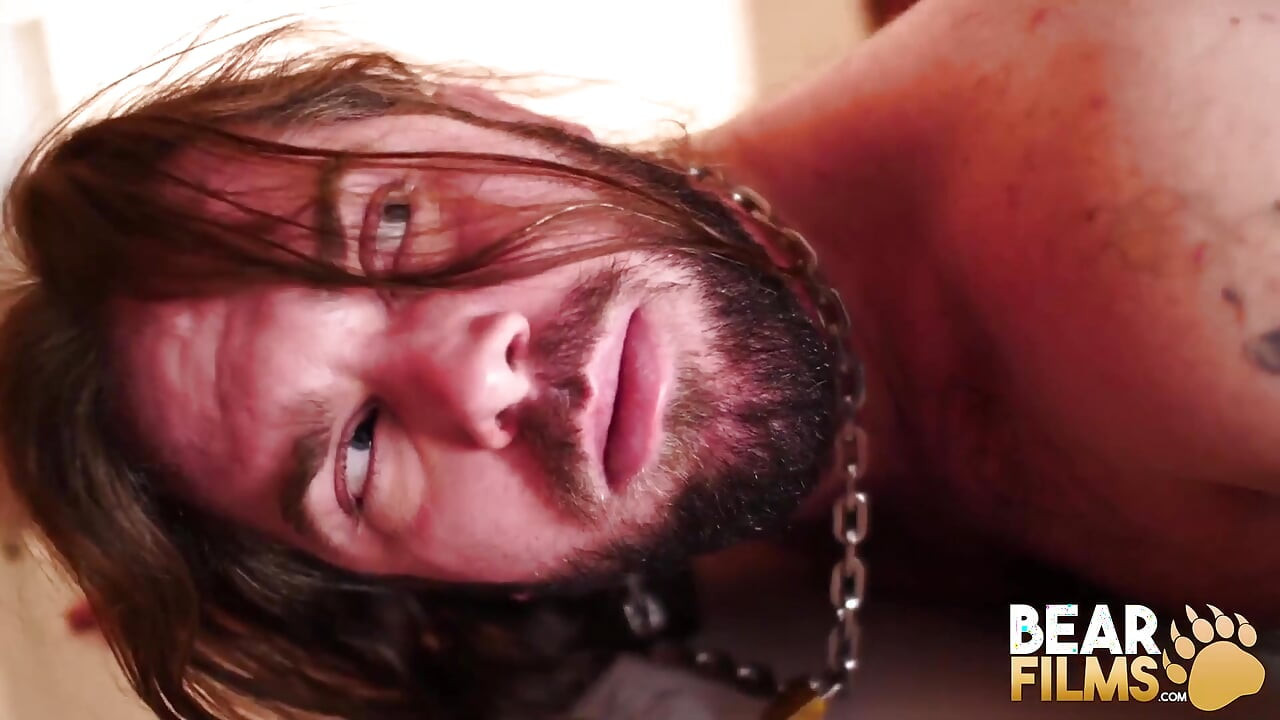 Bear films mature Marc Angelo breeds young bear Jeremy Feist