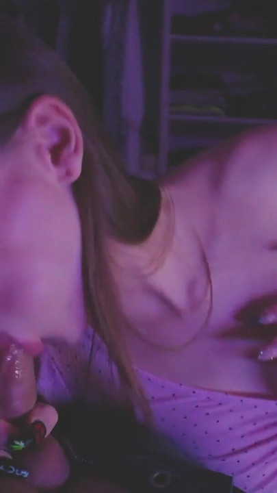 Unforgettable moment from "Watching an evening movie with a great blowjob."