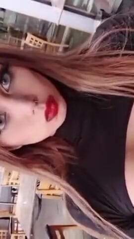 Tranny in public with boyfriend show the ass | Clip 2