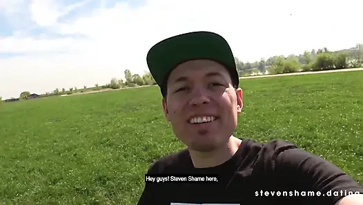 Толстая крошка Samantha Kiss наслаждается тем, что ее выехал незнакомец! StevenShame