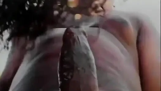 Hard black pussy licking in the garden...cum in mouth