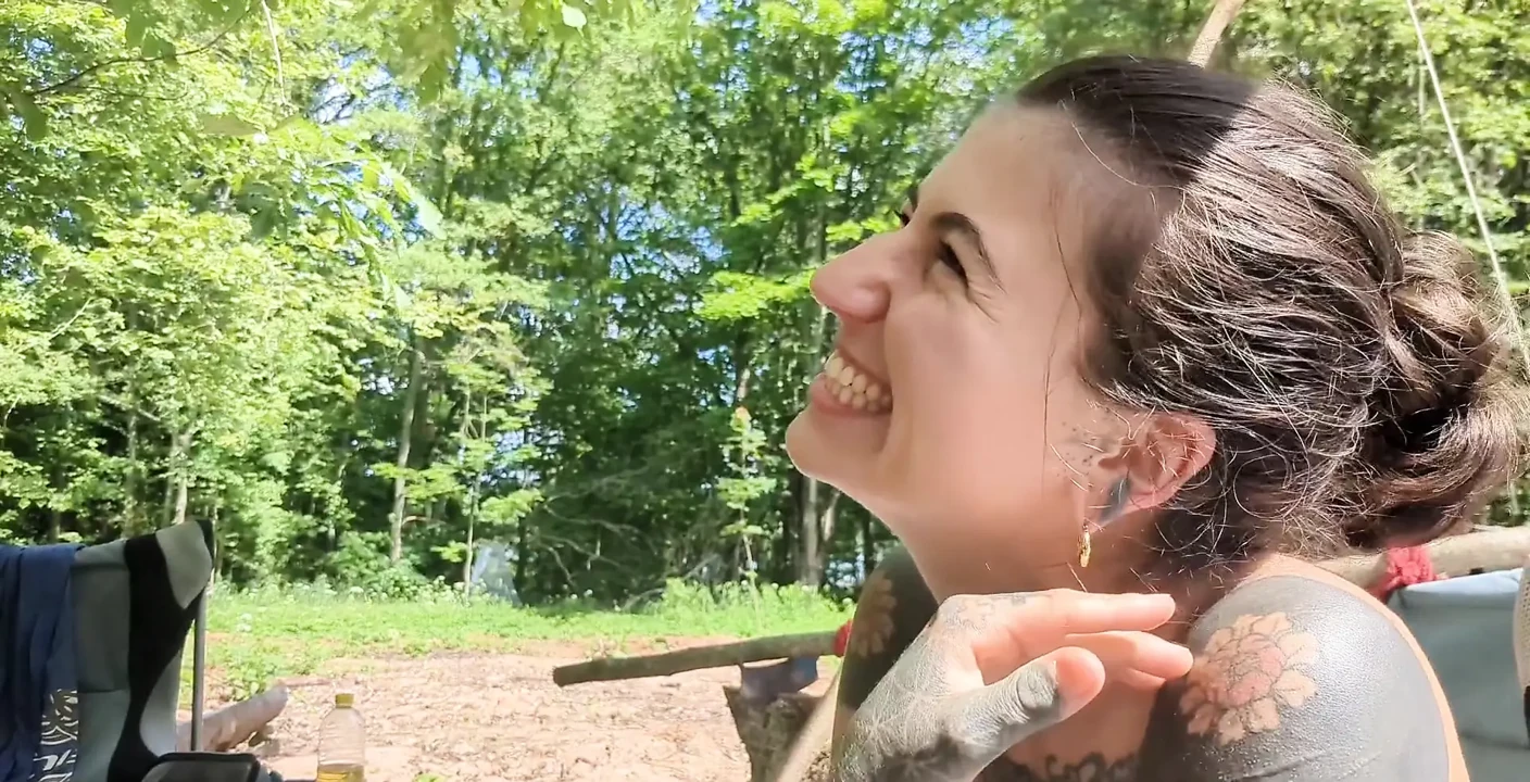 Outdoor Camping Blowjob with Cumshot