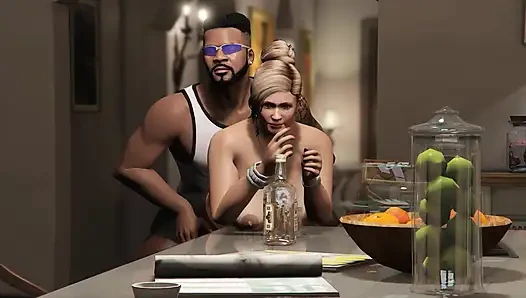Film 35 menit GTA 5 Franklin dan Amanda di rumah michael