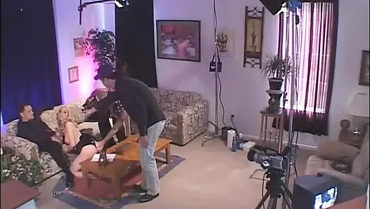 Please Give Me More! - Blonde with Big Tits Gets Fucked Hard in Threesome