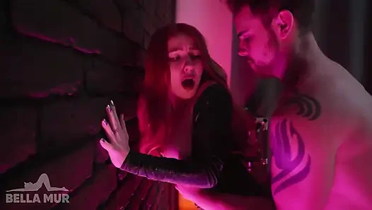 Hot cosplay girl bounces on a dick like crazy