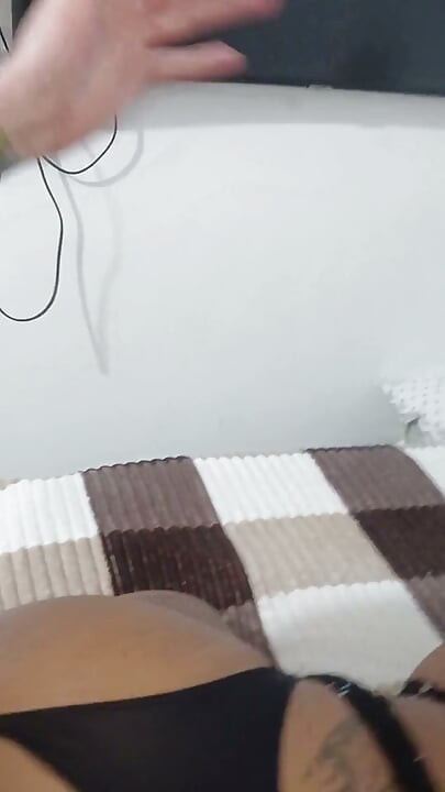 Mega Big Ass Ladyboy Takes Me Out, He Touches the Milk with His Closed Ass