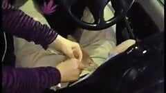 japanese mature blowjob in the car