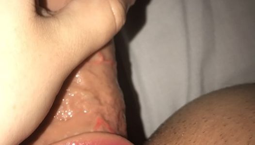 Clips of FtM guy stretching himself on thick dildo and hands