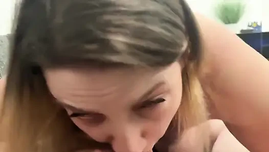 What a Heavy Load of Cum That Was! so I Love to Have the Cum in My Mouth!