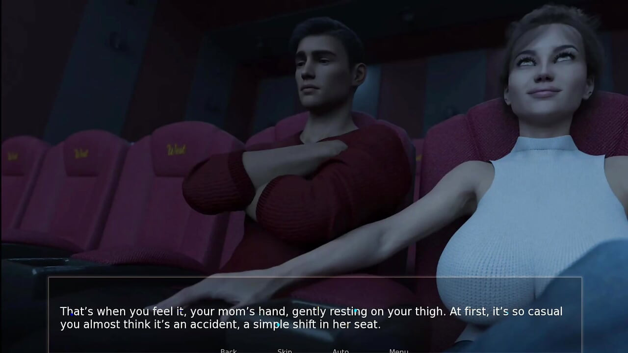 Stepmom Made Me Boner in Dark Theater and Stranger Girl's Handjob in Theater Restroom - Shadows of Deceit - E08