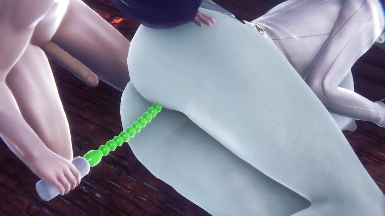 Alcina Dimitrescu Takes Anal Beads Dildo up Her Ass - Resident Evil Village Porn Parody