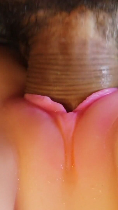 A thick cock gently and slowly penetrates inside with sweet moans | Clip 1
