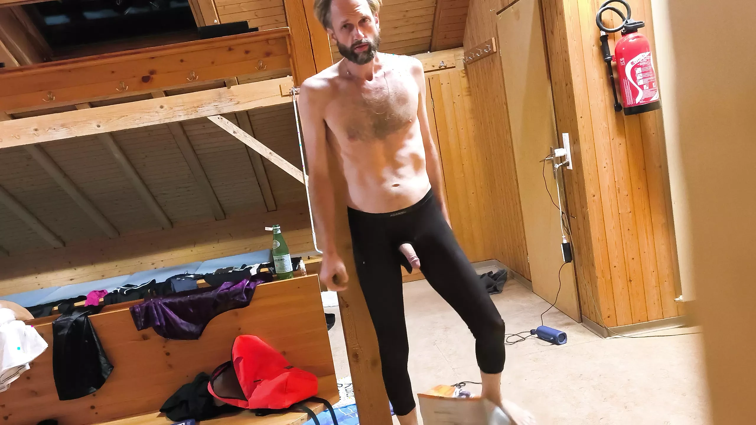 Förbereder sig för utställningssession