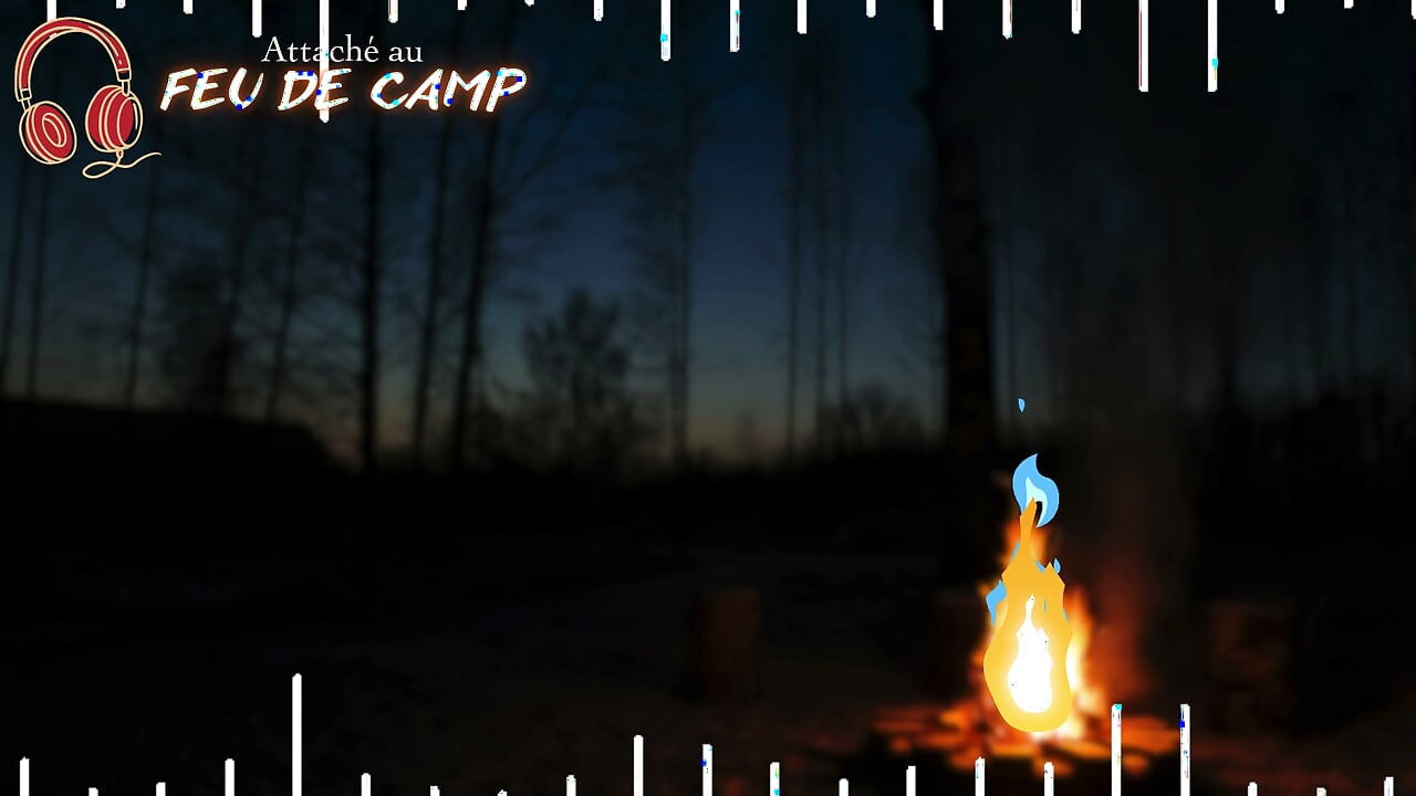 Attaché au feu de camp - French audio JOI ruined orgasm