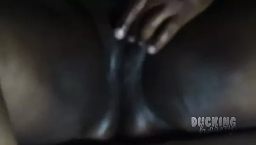 Duckinghorny finger fuck after massage