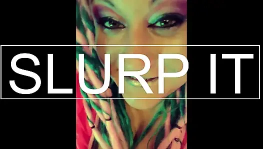 Wank and slurp with goddess lana cei looper for dumb dumb heads