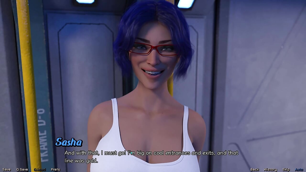 Stranded in Space # 05 - Plant, Heiße Blauhaarige MILF Zu Ficken