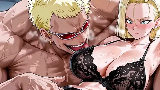 Doflamingo (OP) x Android 18 (DB)