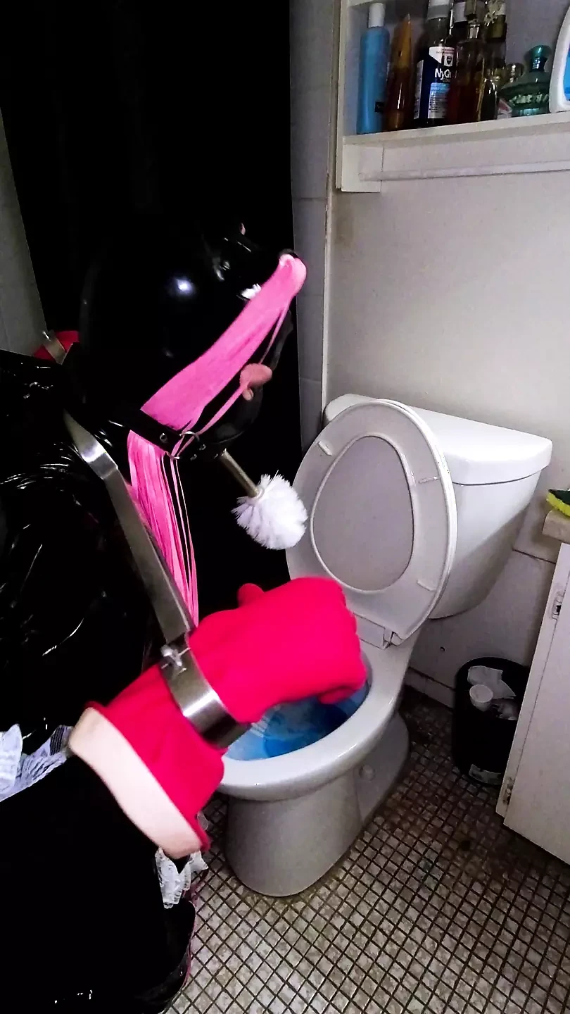 Pulizie sissy della cameriera