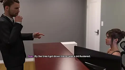 My Bimbo Dream - Setpmom Wears See Through Clothes at Work