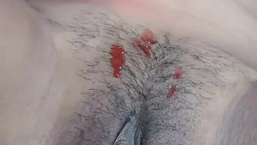OMG. Putting candle wax on and finger until cum come out , With huge Squirt