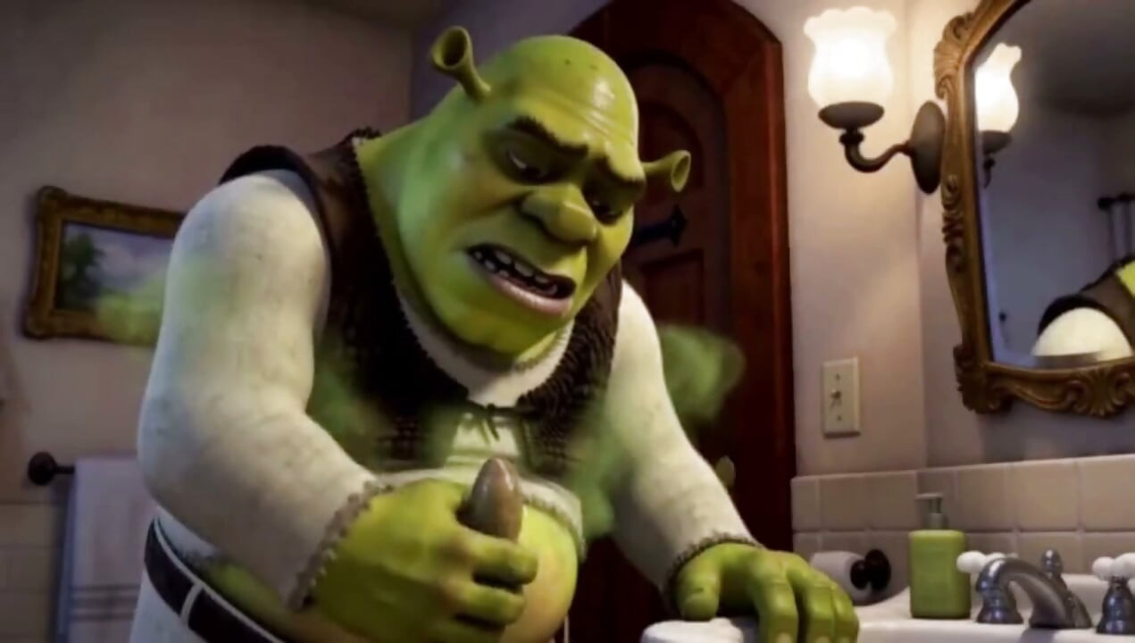 Rapunzel Takes Shrek's Massive Cock 3D Sex