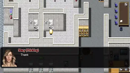 The office wife #22 - Stacy teased Zack and later on Simon played with Stacy's pussy