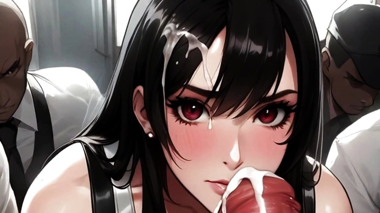 Big Titty Tifa & Petite Aerith Star in Spicy Toons: the Subway 2