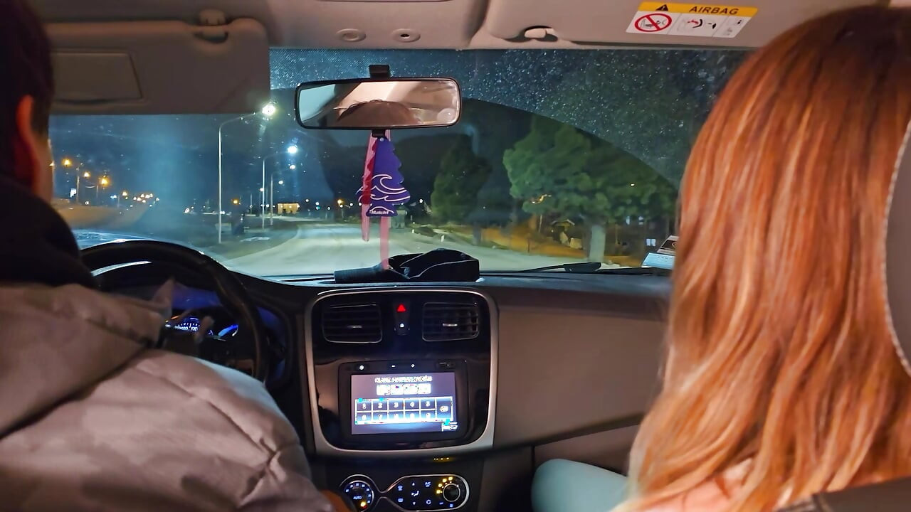A double blowjob in my friend's car DIRTY MORBID GIRLS