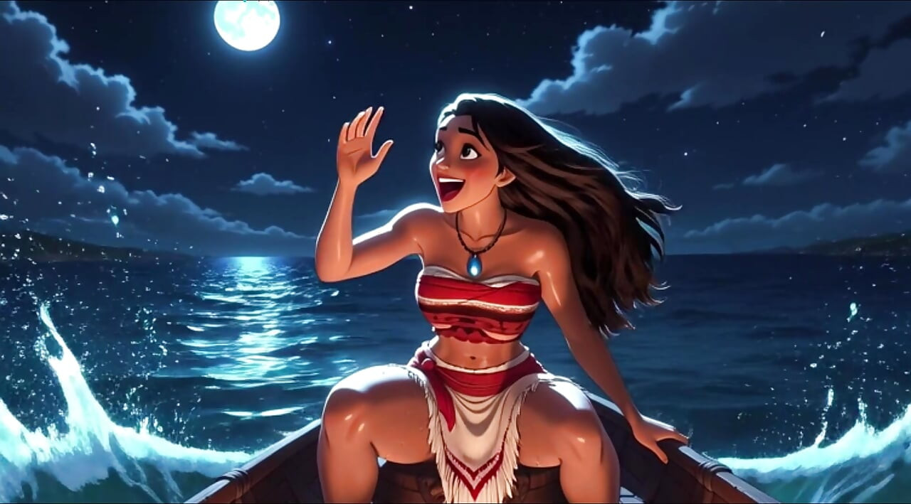 Moana with Massive Breasts and Huge Ass in Passionate Semi Nude Erotic Tropical Islands Scenes