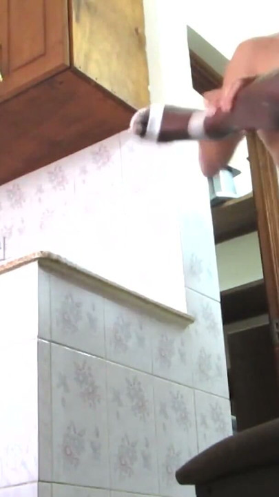 Fucking my black ebony African hot girlfriend in the kitchen | Clip 1