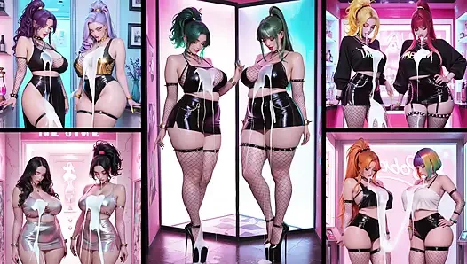 Anime Hotties love cum on there bodys