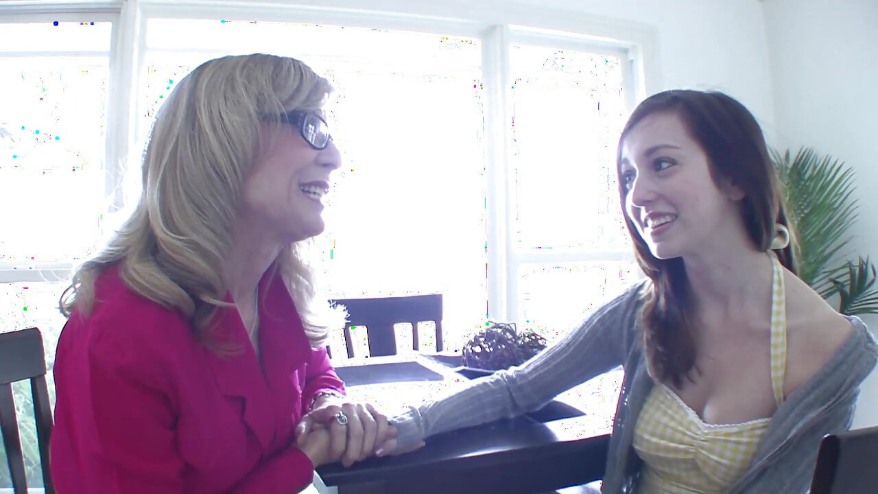 Nina Hartley and Ally Evans are horny pussy licking lesbians