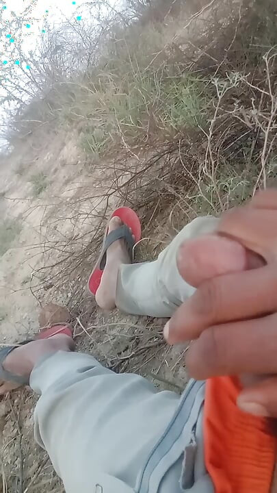 A boy masturbates in the woods, causing blood to flow from his ground.