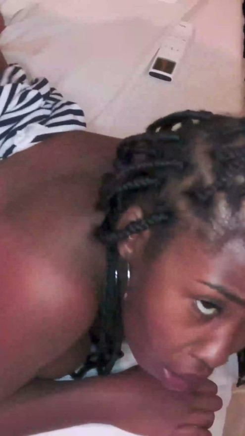 Sitting and enjoying the beautiful, sexy black woman | Clip 1