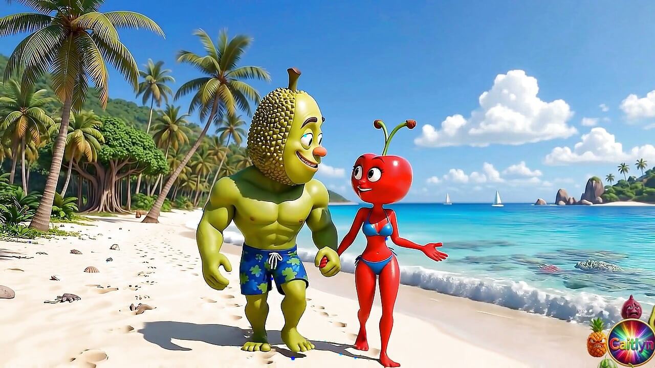 Episode 4 - Sød ananaspige og sød avocadomand deler blide tropiske øjeblikke AI Hentai