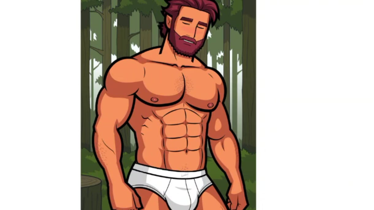 Your favorite lumberjack with massive huge cock.