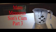 Мама измеряет сперму сыновей, часть 3