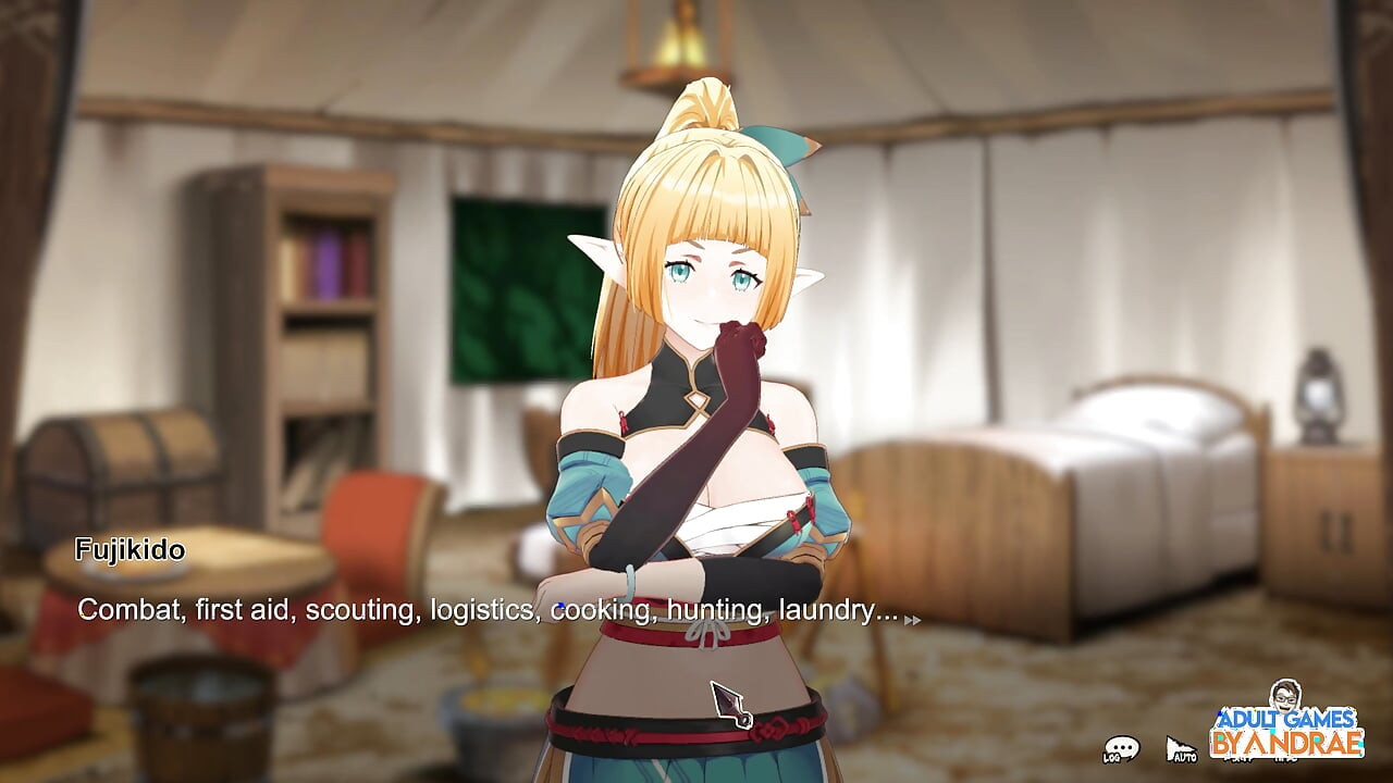 Flee, My Elven Ninja! 3D Gameplay Part 2 - Lizet's Training and Exploration Begins