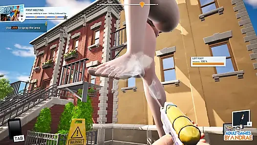 Riesiges Waifu Wash Simulator Gameplay Teil 1 - Erster Putzen Für Vellory